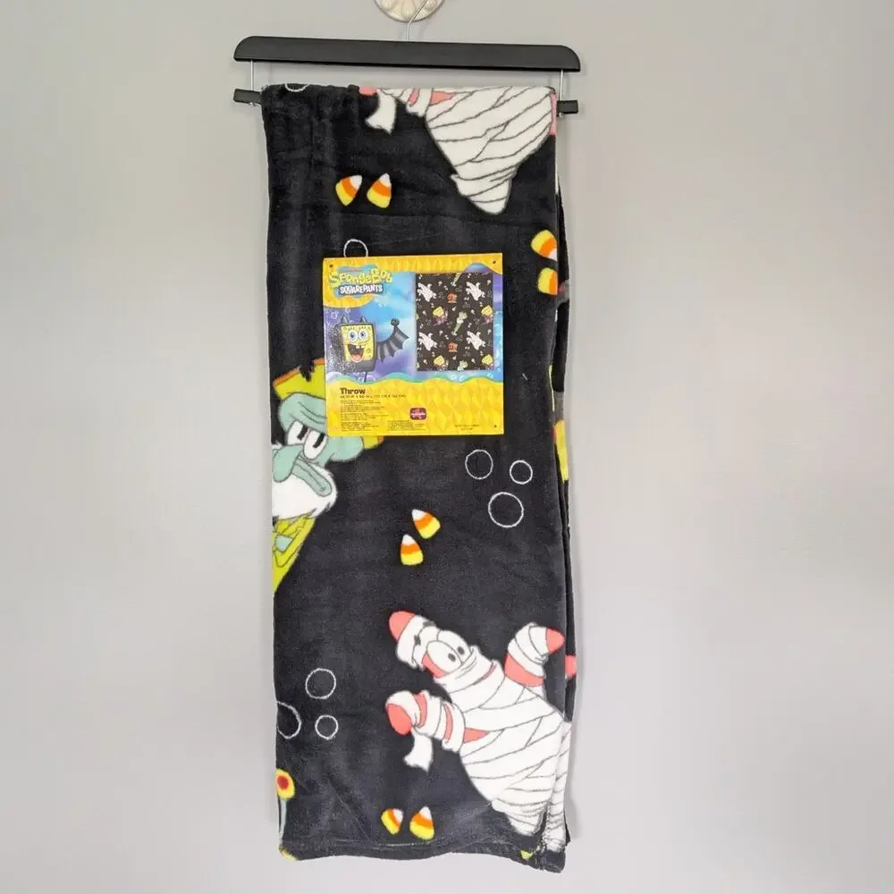 NWT SpongeBob Halloween Throw Blanket 2026 Viral 46 x 60